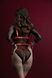 Жіноча збруя з ланцюгом та фіксаторами Feral Feelings Harness with Cuffs Red SO8253 фото 4