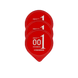 Збуджуючі презервативи OLO Red з розігріваючим ефектом (1 шт.) OL3 фото 3