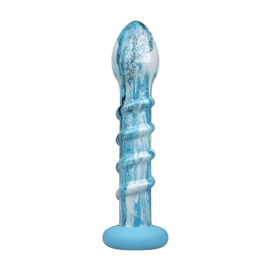 Скляний дилдо Gildo Glass Dildo Ocean Wave SO8894 фото