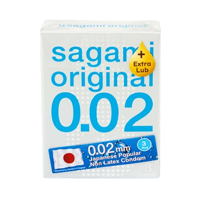 Поліуретанові Sagami Original Extra Lubricated 0.02 (3 шт.) SG27 фото