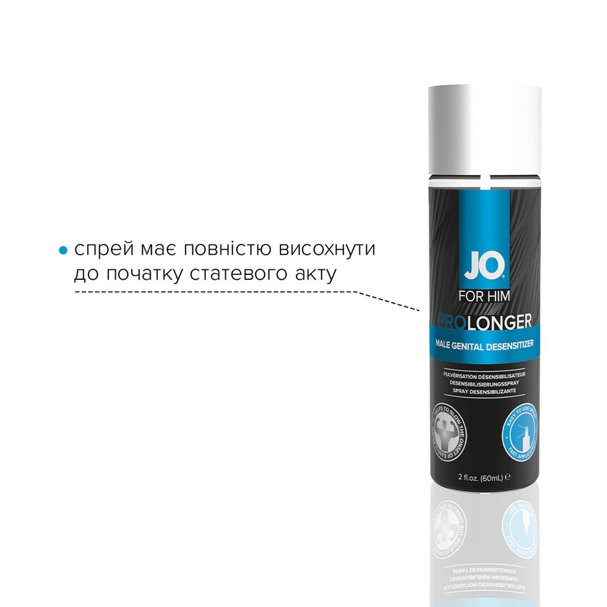 Спрей-пролонгатор JO Prolonger Spray з бензокаїном SO1832 фото