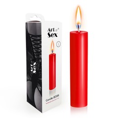 Червона воскова свічка Art of Sex 15 см низькотемпературна