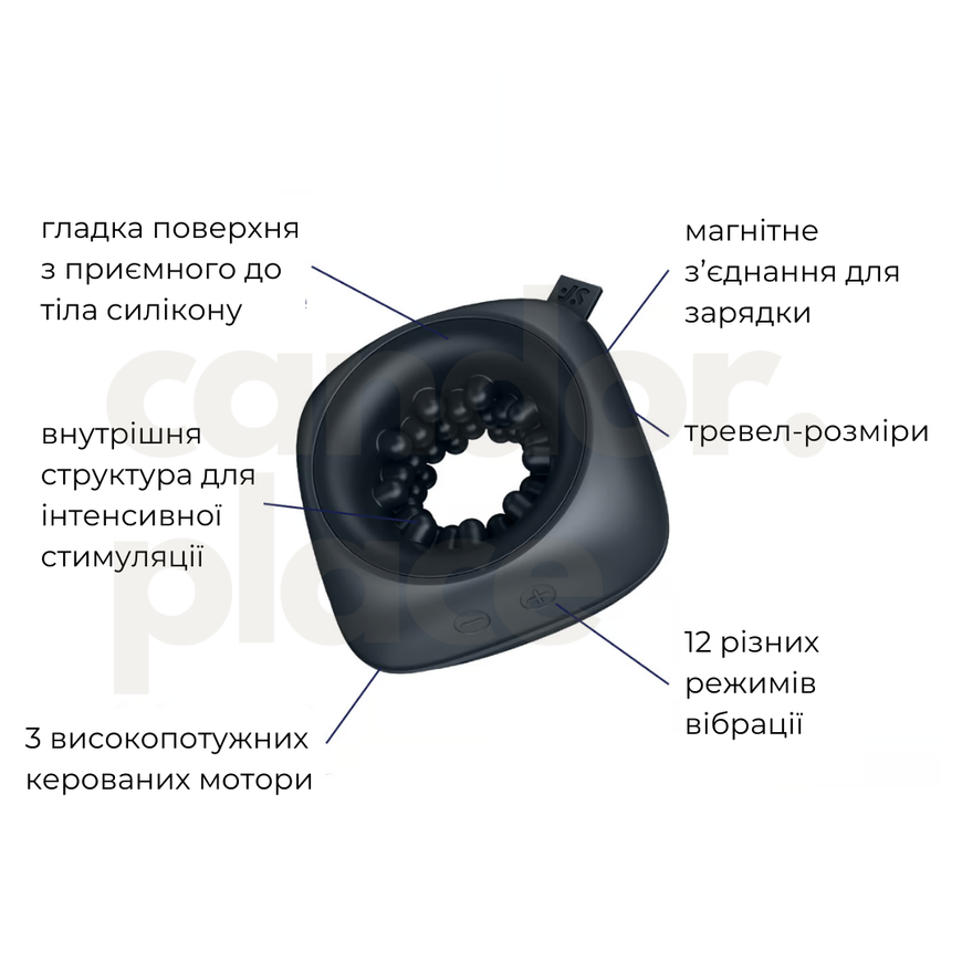 Наскрізний мастурбатор Satisfyer Ring Stroker SX0565 фото