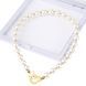 Перлинний нашийник з повідцем LOCKINK Pearl Collar & Leash Set SX0910 фото 3