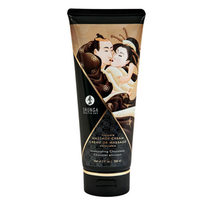 Їстівний масажний крем Shunga Kissable Massage Cream Intoxicating Chocolate зі смаком шоколаду SO2507 фото