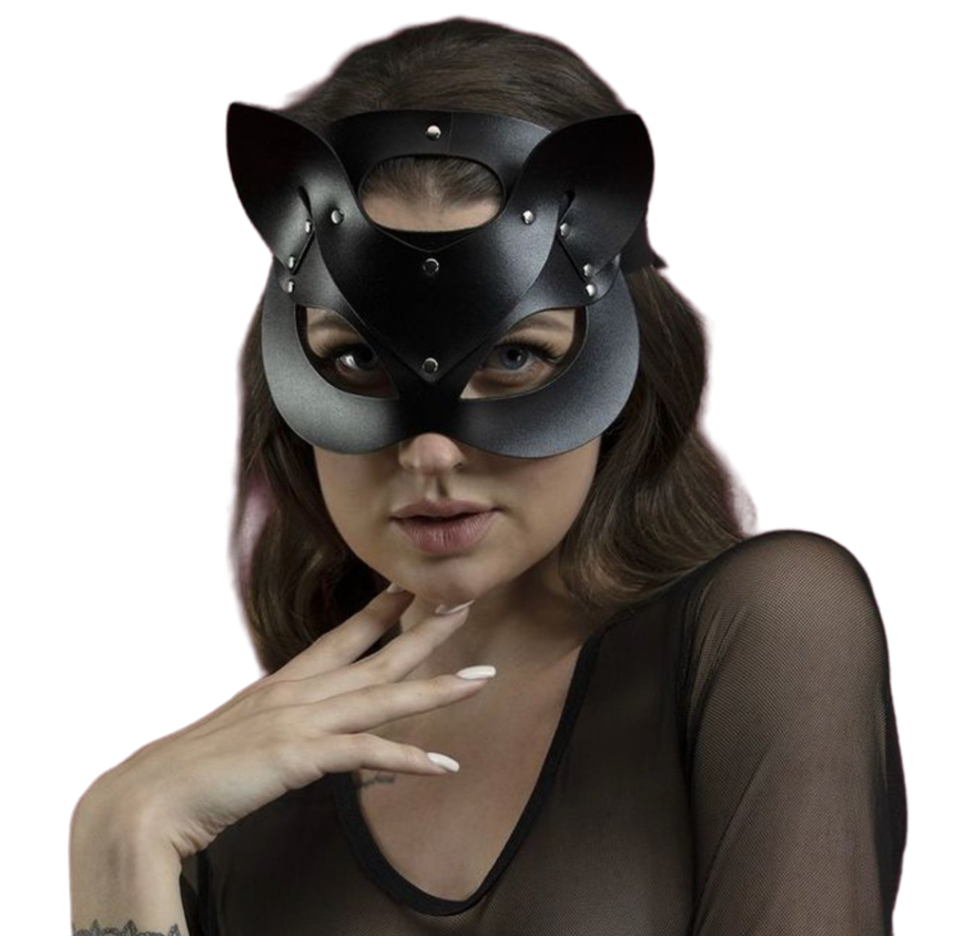 Маска кішечки Feral Feelings Catwoman Mask із натуральної шкіри SO3406 фото