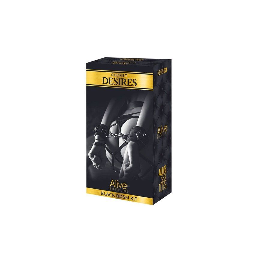 Набір BDSM аксесуарів Alive Secret Desires Black BDSM Kit SO5992 фото