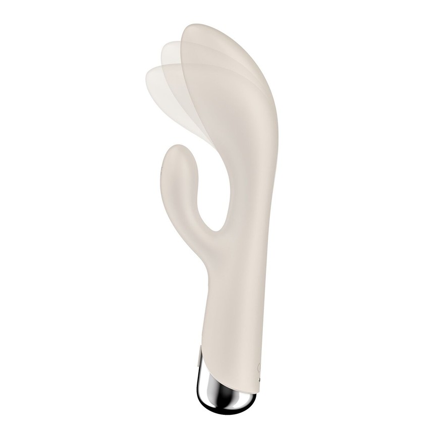 Вібратор-кролик з ротацією Satisfyer Spinning Rabbit 1 Beige SX0563 фото