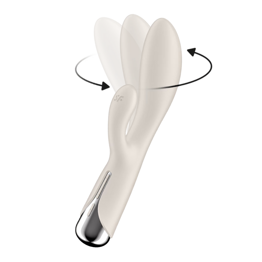 Вібратор-кролик з ротацією Satisfyer Spinning Rabbit 1 Beige SX0563 фото