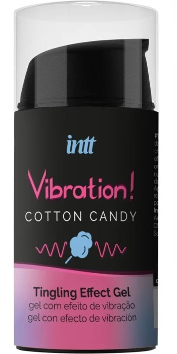 Рідкий вібратор Intt Vibration Cotton Candy зі смаком цукрової вати 500614 фото