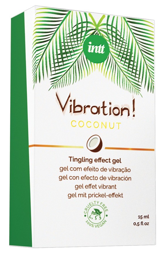 Рідкий вібратор Intt Vibration Coconut Vegan зі смаком кокосу SO5972 фото
