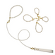 Перлинний нашийник з повідцем та наручниками LOCKINK Pearl Bondage & Restraint Set SX0908 фото 1