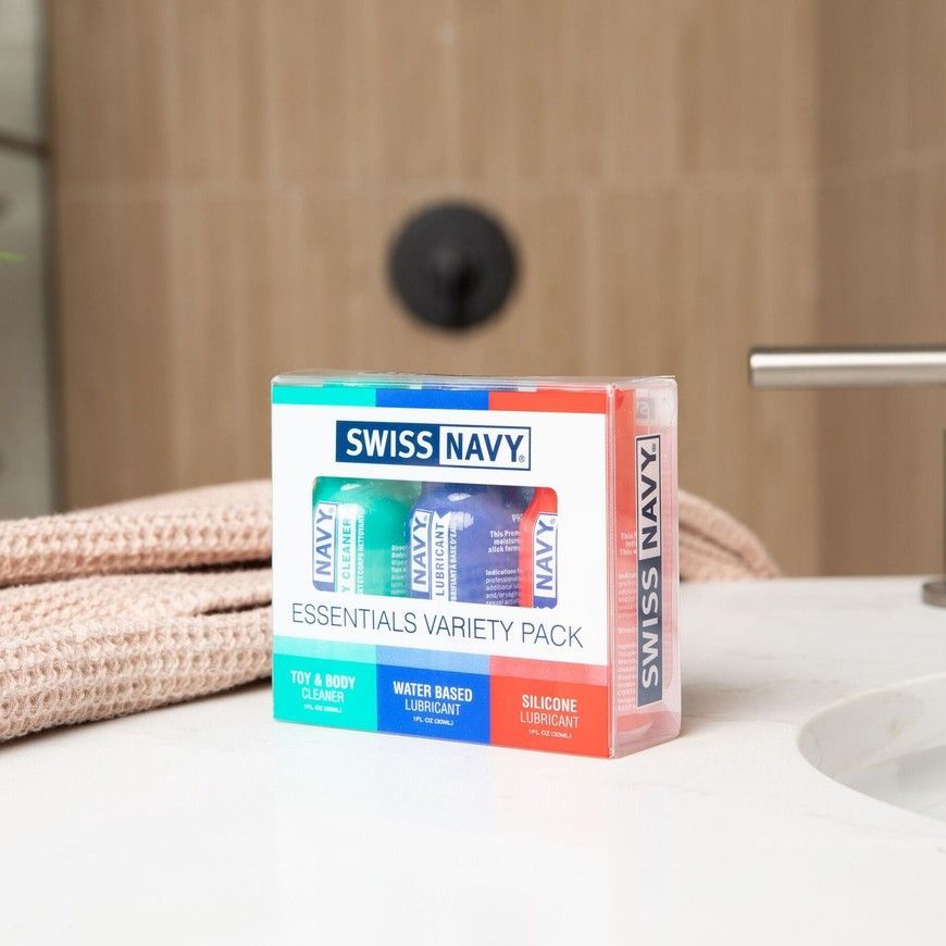 Набір Swiss Navy Essentials Variety Pack 3 х 30 мл SX1362 фото