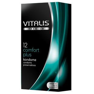 Облягаючі презервативи Vitalis Comfort plus 12 шт ТЕРМІН ПРИДАТНОСТІ ДО 10.2026 id_31728 фото