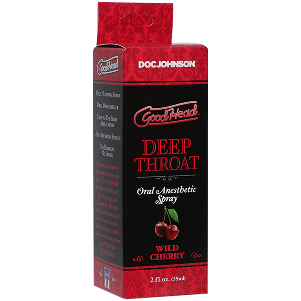Вишневий спрей для глибокого мінету Doc Johnson GoodHead DeepThroat Spray Wild Cherry SO2800 фото