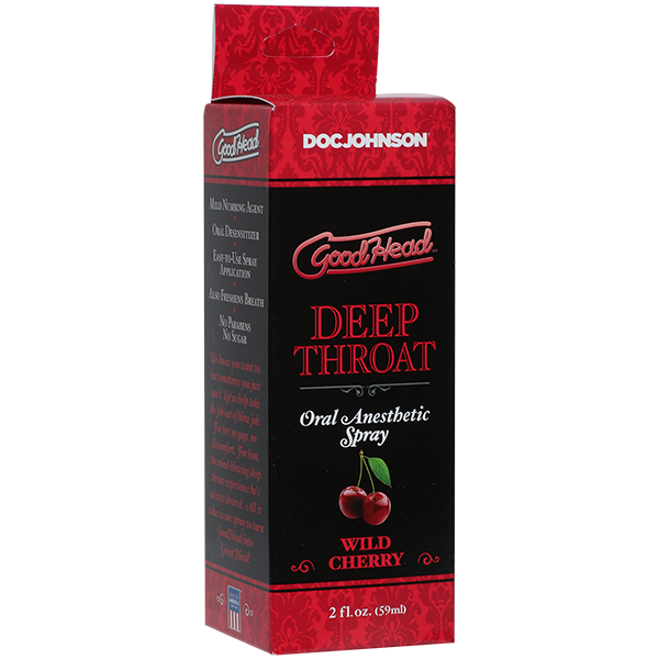 Вишневий спрей для глибокого мінету Doc Johnson GoodHead DeepThroat Spray Wild Cherry SO2800 фото