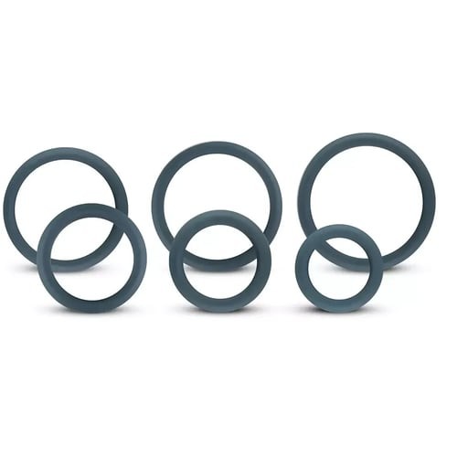 Набір ерекційних кілець Boners Wide Cock Ring Set (6 шт.) SO8847 фото