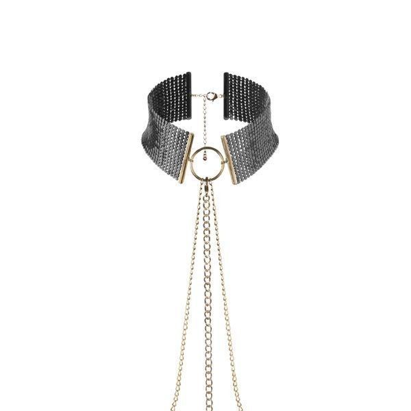 Намисто-комір Bijoux Indiscrets Desir Metallique Collar Black SO2665 фото