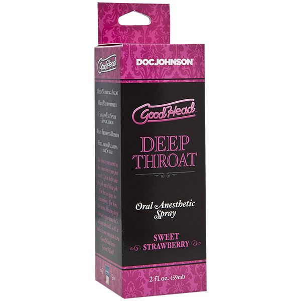 Полуничний спрей для глибокого мінету Doc Johnson GoodHead DeepThroat Spray Sweet Strawberry SO2801 фото