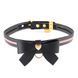 Нашийник з повідцем LOCKINK SEVANDA Love Heart Butterfly Leather Collar Set Black SX0863 фото 3