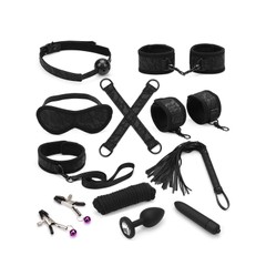 Набір BDSM з 11 елементів Liebe Seele Black Lace and Neoprene Bondage Kit SO9509 фото