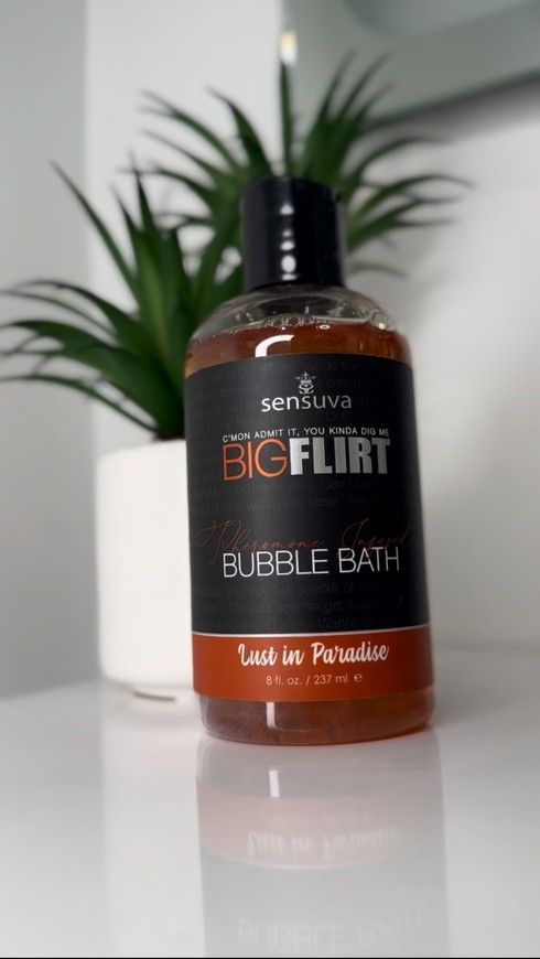 Піна для ванни Sensuva Big Flirt Pheromone Bubble Bath Lust in Paradise Lemon, Ginger, Orange, Vanilla & Sugar SO7851 фото
