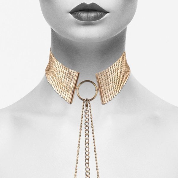 Намисто-комір Bijoux Indiscrets Desir Metallique Collar Gold SO2666 фото