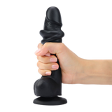 Фалоімітатор з ефектом рухливої шкіри Strap-On-Me Sliding Skin Realistic Dildo Black Size S SO6252 фото