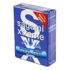 Латексні Sagami Xtreme Feel Fit анатомічні та облягаючі (3 шт.) SG30 фото