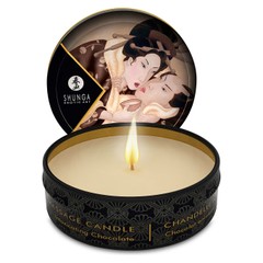 Масажна свічка Shunga Mini Massage Candle з ароматом шоколаду 30 мл SO2520 фото