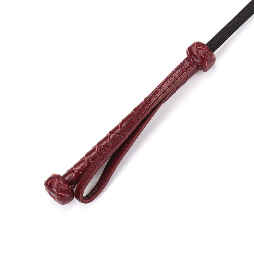 Стек Liebe Seele Wine Red Riding Crop with Heart-Shape Tip SO9458 фото