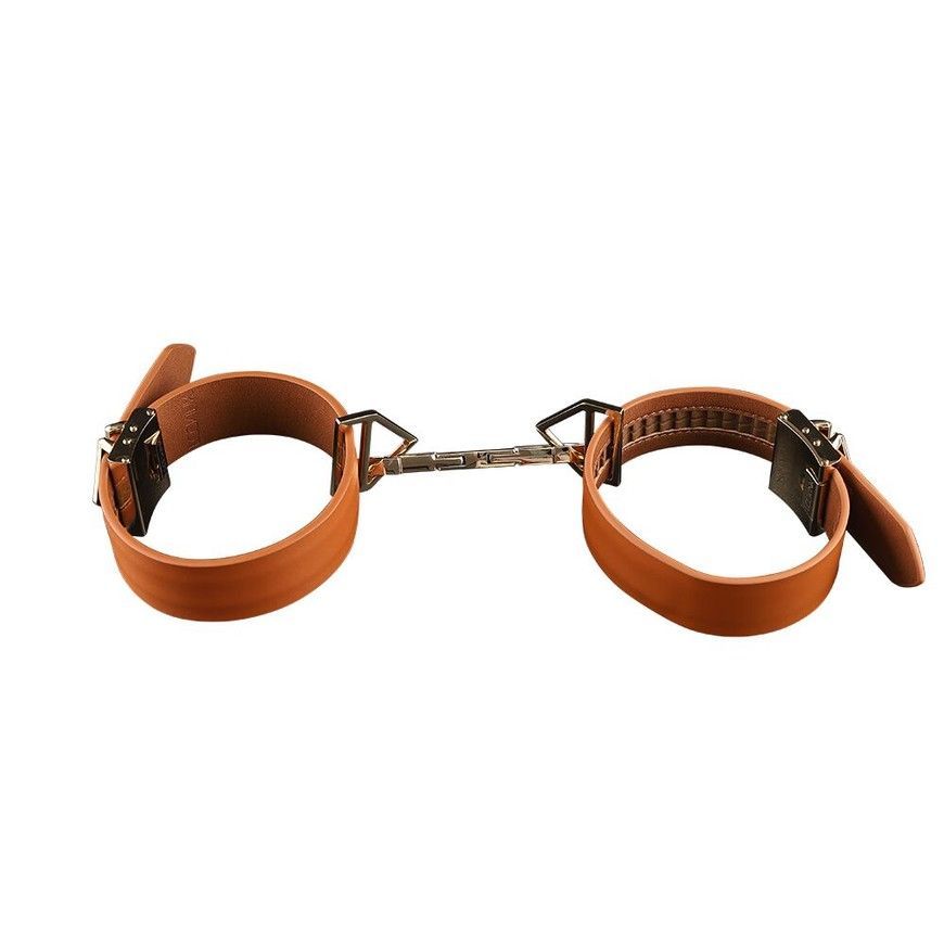 Наручники LOCKINK Wristcuffs/Anklecuffs Brown Set універсальний розмір SX0836 фото