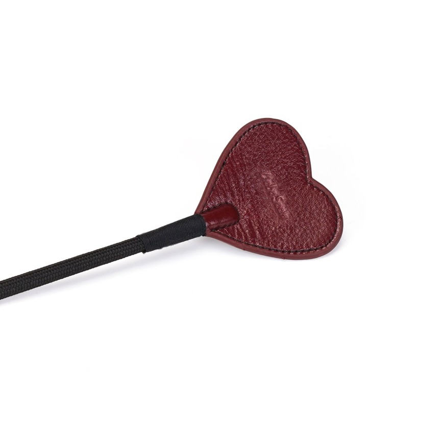 Стек Liebe Seele Wine Red Riding Crop with Heart-Shape Tip SO9458 фото