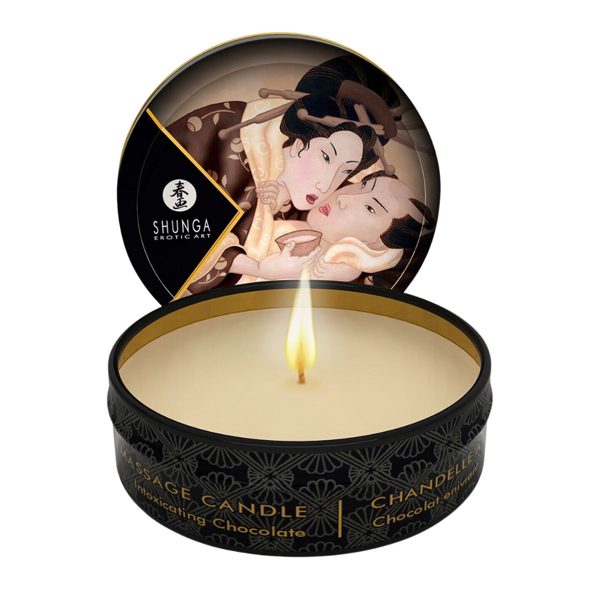 Масажна свічка Shunga Mini Massage Candle з ароматом шоколаду 30 мл SO2520 фото