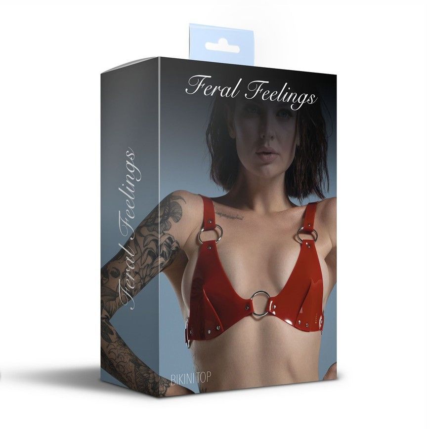 Ліф класичний Feral Feelings Bikini Top Red SO9319 фото