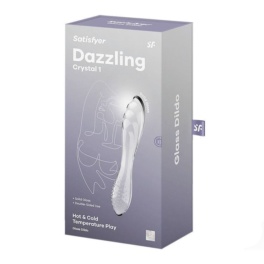 Скляний дилдо Satisfyer Dazzling Crystal 1 Transparent SO8785 фото