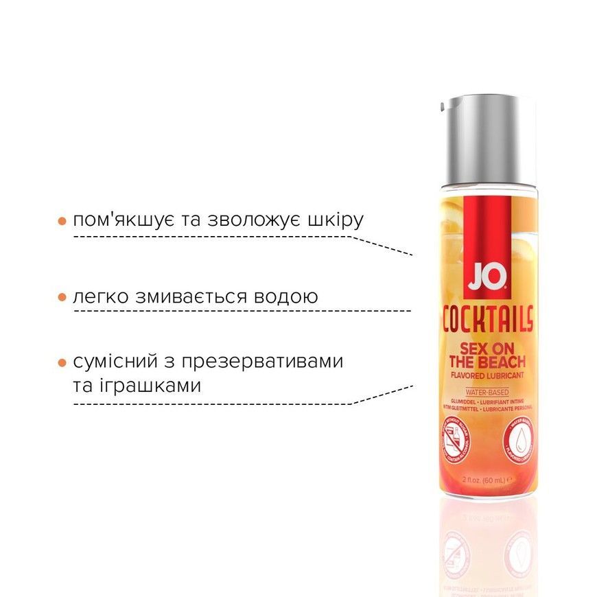 Оральний лубрикант на водній основі System JO Cocktails Sex on the Beach 60 мл SO6159 фото