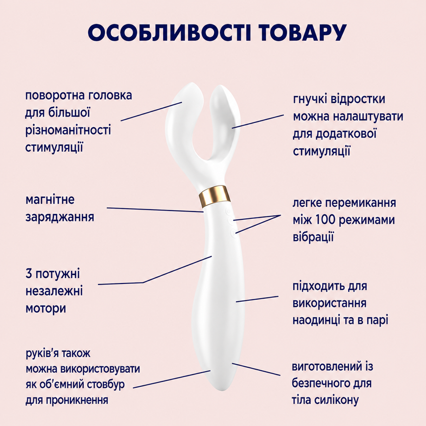 Вібратор для пар Satisfyer Endless Fun White SO3107 фото