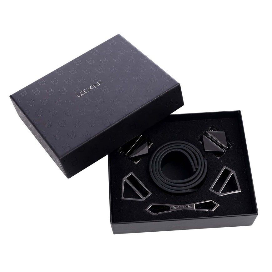 Наручники LOCKINK Wristcuffs/Anklecuffs Black Set універсальний розмір SX0837 фото