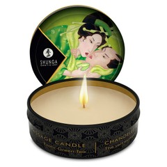 Масажна свічка Shunga Mini Massage с ароматом зеленого чаю 30 мл
