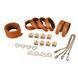 Набір із 8 універсальних ременів для зв'язування LOCKINK 8-Bondage-Straps Restraint Set Brown SX0834 фото