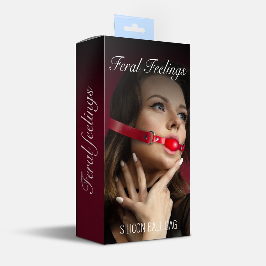 Кляп із силіконовою кулькою Feral Feelings Silicon Ball Gag Red/Red SO8267 фото