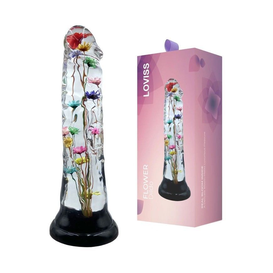 Дилдо Loviss Helichrysum Dildo зі справжніми квітами безсмертника  SX3990 фото