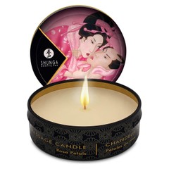 Масажна свічка Shunga Mini Massage Candle з ароматом троянди 30 мл