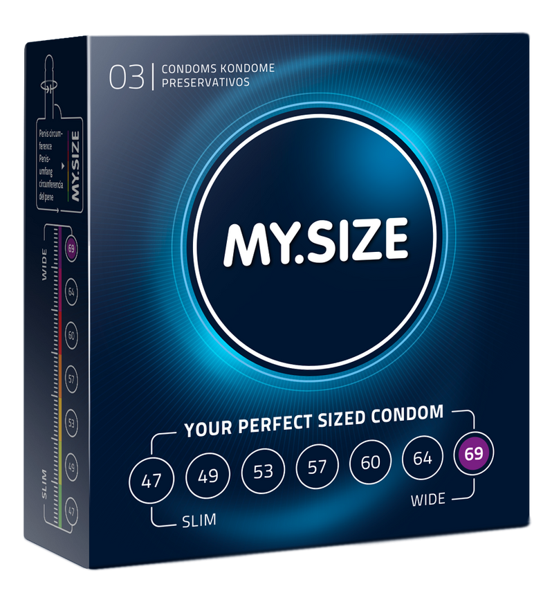 Найбільші презервативи My Size розмір 69 (3 шт.) 40084 фото