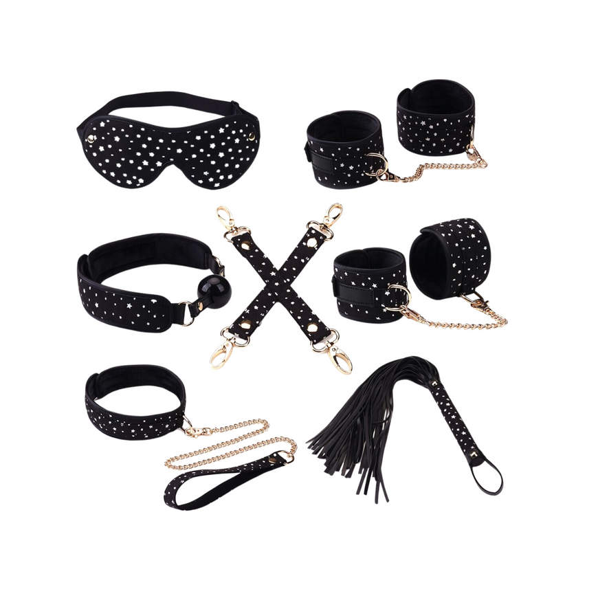 Набір BDSM з 7 елеменентів Liebe Seele Bound You Stary Nights Bondage Kit SO9508 фото