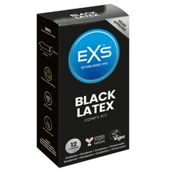 Кольоровий EXS Black Latex чорний 12 шт. 38-0013 фото