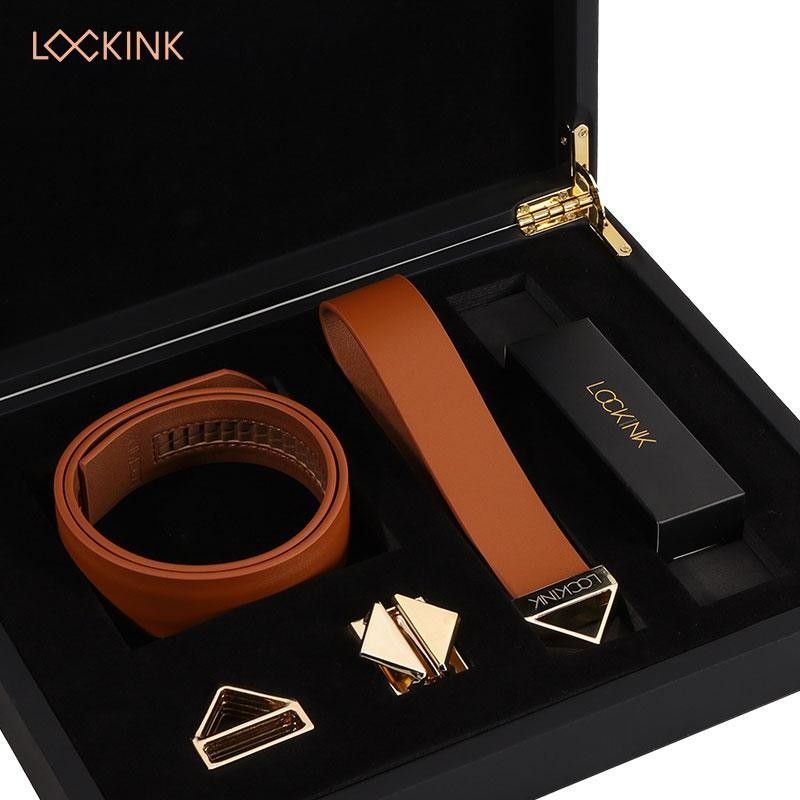 Нашийник з повідцем LOCKINK Tied Collar with Leash Set Brown універсальний розмір SX0828 фото