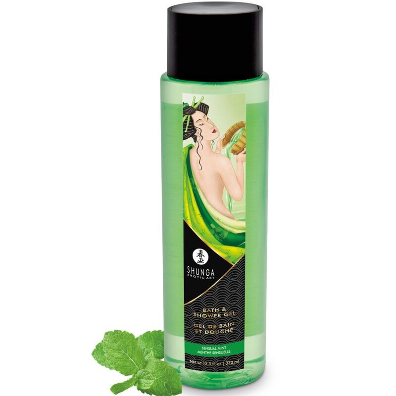 Гель для душу Shunga Kissable Bath And Shower Gel Sensual Mint з рослинними оліями та вітаміном Е SX0586 фото