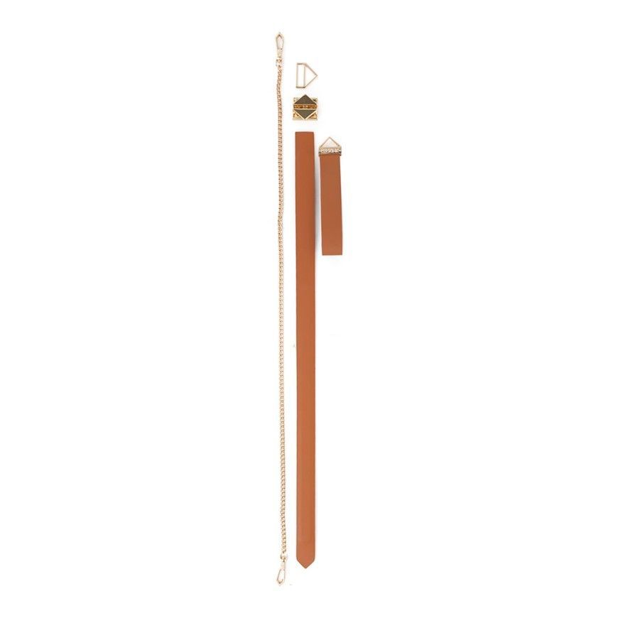 Нашийник з повідцем LOCKINK Tied Collar with Leash Set Brown універсальний розмір SX0828 фото